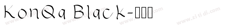 KonQa Black字体转换